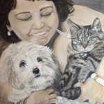 Portret,  Bonita en Sheetah 