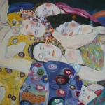 Maagd studie van 'Klimt'