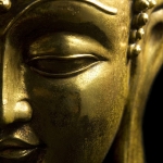 Boeddha hoofd uitsnede