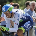 Cyclist-3 Giro d'Italia in Apeldoorn