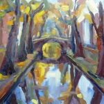 'Nieuwegracht in de herfst'