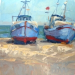 'Bootjes bij Thorup Strand'