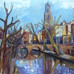 Vroeg voorjaar aan de Oudegracht