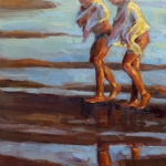 'Avondlicht aan zee'