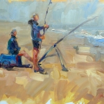 Visser op het strand nr. 1