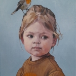 Imagine....there's a bird sitting on your head 