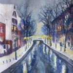 Winter op de gracht