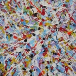 SOLD Action Painting no 32 (no 150)