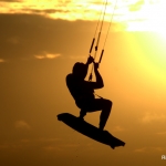Sunset Kitesurfen