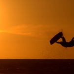 Sunset Kitesurfen