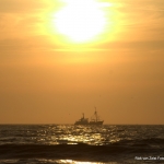 sunset vissersschip