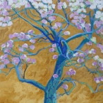 bloeiende perenboom