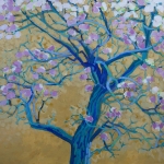 bloeiende perenboom