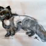 JULIUS,Perzische kat (rijstpapier)