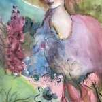 Zomer!Vrouw met zonnehoed.