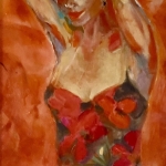 Woman in red and orange🌺 