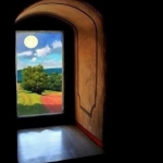 Looking at the sun of landscape #32