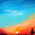 Sunrise seen by the balcony #64