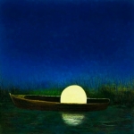 Moonlight on Small Boat #111