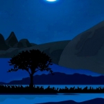 Full Moon in Blue Night For September #124