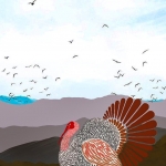 A Bird of many colors in landscape # 200