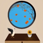 Mirror House and Sunflower  #201