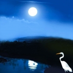 Blue Moon Landscape #127