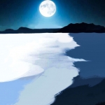 Moon over the Lake #136