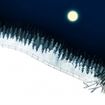 Snow with Moon #138