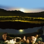 Delacroix boat dante and virgil in hell with Hope for the sun #209