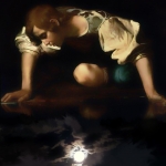 He looks at the moon#158