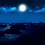 Night view of the moon #168