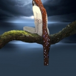 Fantasy landscape and the women of the star #181