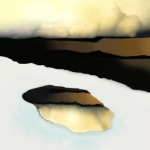 Clouds and snow in the landscape #195