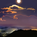 The hope spring moon of on a city #231