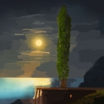 A summer home in the moonlight #253
