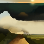 Landscape of sun #257