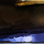 Landscape of the sun is coming up #258