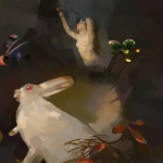 Easter flowers, the first flowers of spring and Moonlight #344