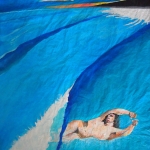 A blue land of a sea off Gabriel's Beach #30 