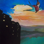 The flying a bird with a friend #91