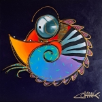 Kameleon op paneel 1