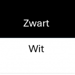 Wit/Zwart