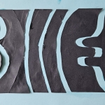paper study black paper vertical cuts with round forms 2