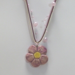 bloemencollier paars