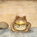 Pad op de stoeptegel in de geest van Jan Mankes