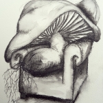 Vermoeide Paddenstoel