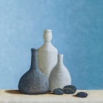 Oude wijnfles(kattekop) uit wrak VOC schip met keramiek toegevoegd