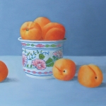 Abrikozen en oud potje