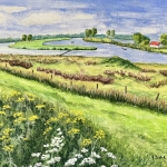 Zicht op Hemelrijkse waard